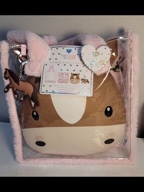 Rainbow Sugar 4 Pcs Horse Plush Sleepover Set